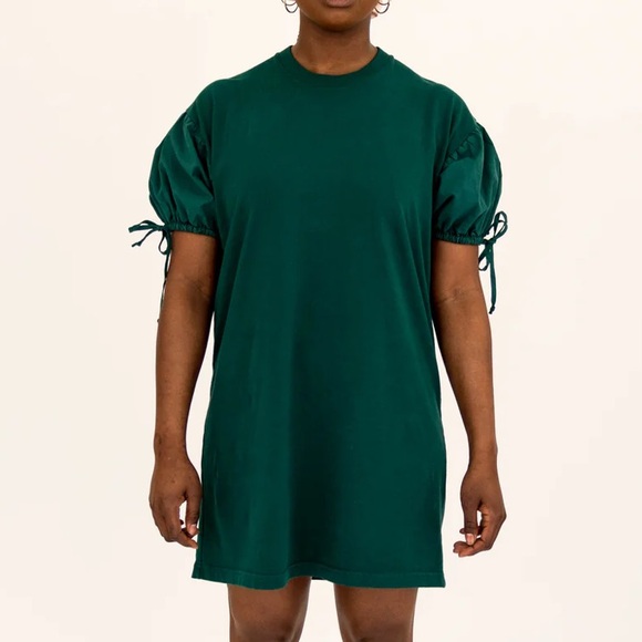 Adventures in paradise green shirt dress small NWT - Picture 1 of 8